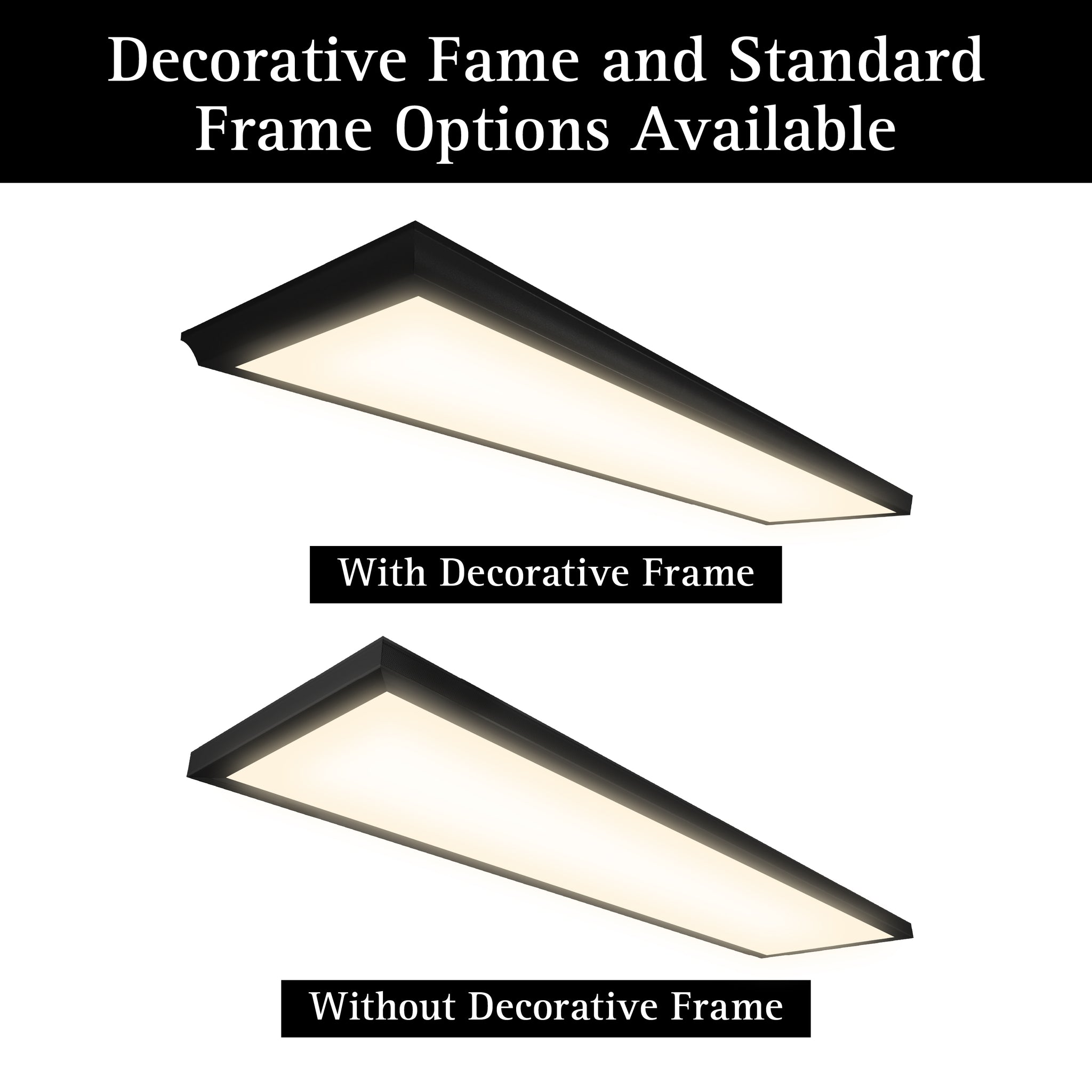 LED Surface Mount Panel with Decorative Frame – UltraLuxLED