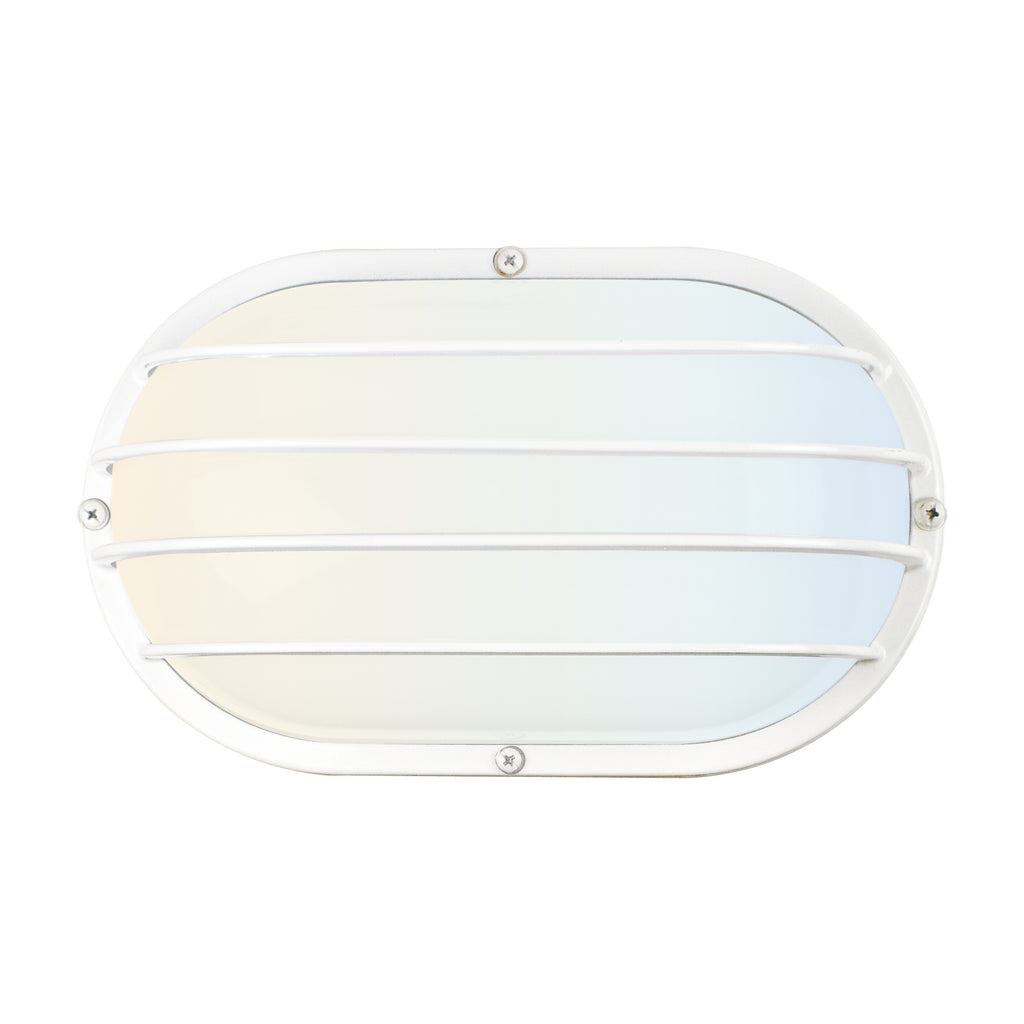 11" Utility LED Outdoor Oval Bulkhead Light - CCT Switchable (3000K/4000K/5000K)