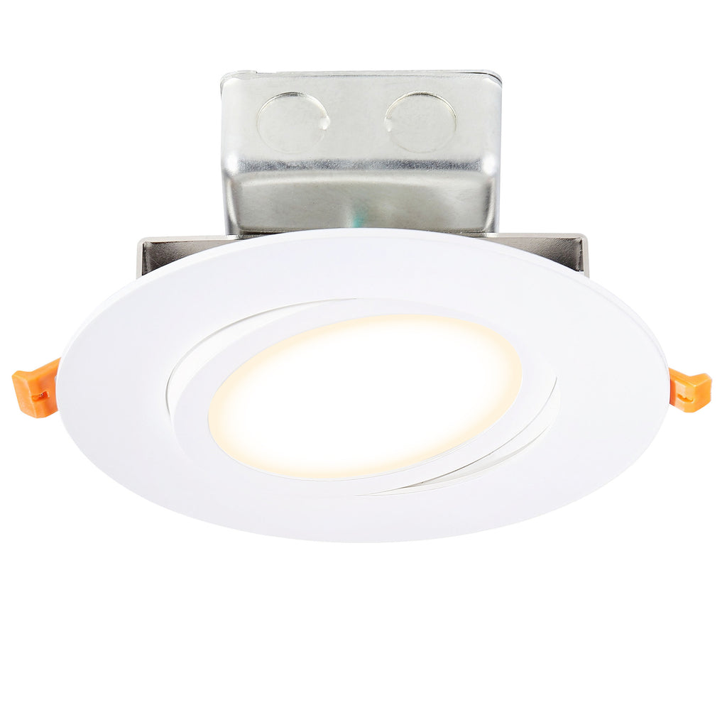 7" Utility Gimbal LED Recessed Direct Wire Downlight With J-Box
